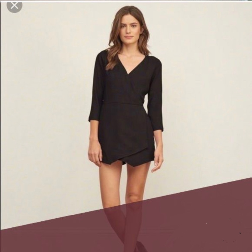 NWT Burgandy Abercrombie & Fitch long sleeve skort romper / jumper